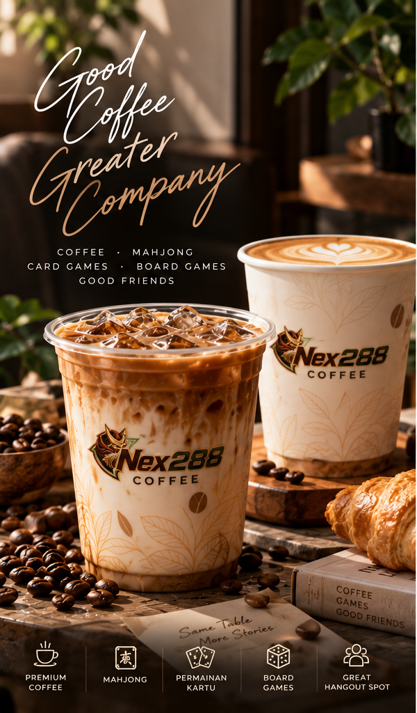 Pilihan kopi dan suasana NEX288 Coffee